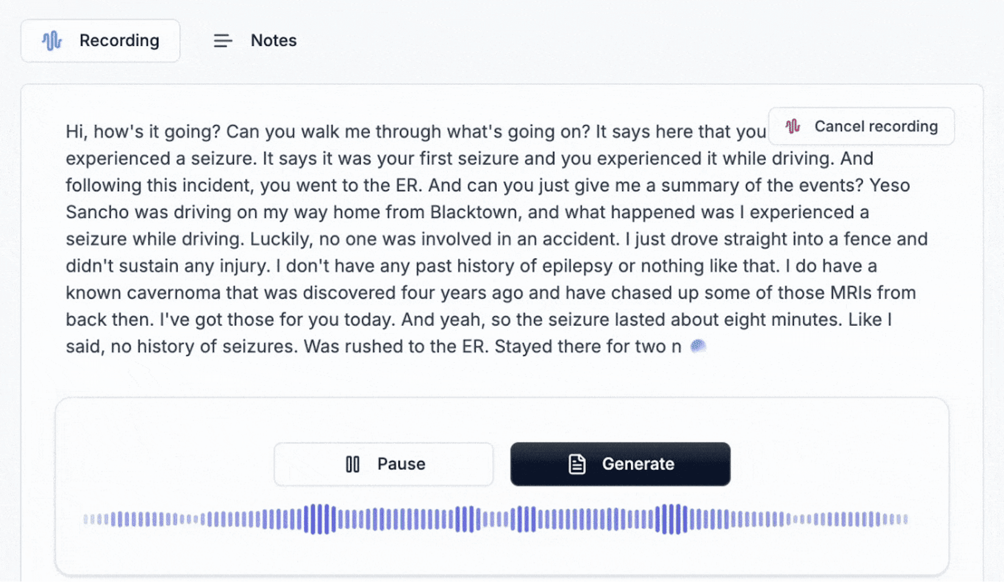 Ambient workspace rebuilt for live consults visual